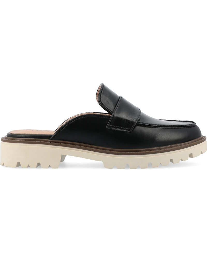 Journee Collection Women's Miycah Slip On Mule Flats