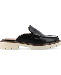 Journee Collection Women's Miycah Slip On Mule Flats