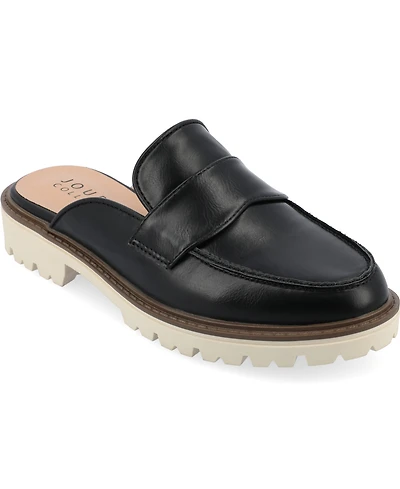 Journee Collection Women's Miycah Slip On Mule Flats