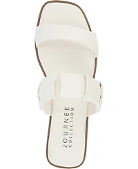 Journee Collection Women's Pegie Slip On Flat Sandals