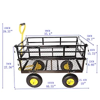 Streamdale Furniture Wagon Cart Garden Cart Trucks Make It Easier To Transport Firewood 0002