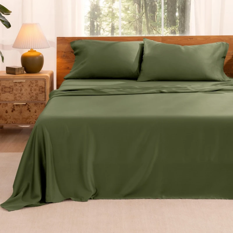 Bare Home Tencel Lyocell Sheet Set, Queen