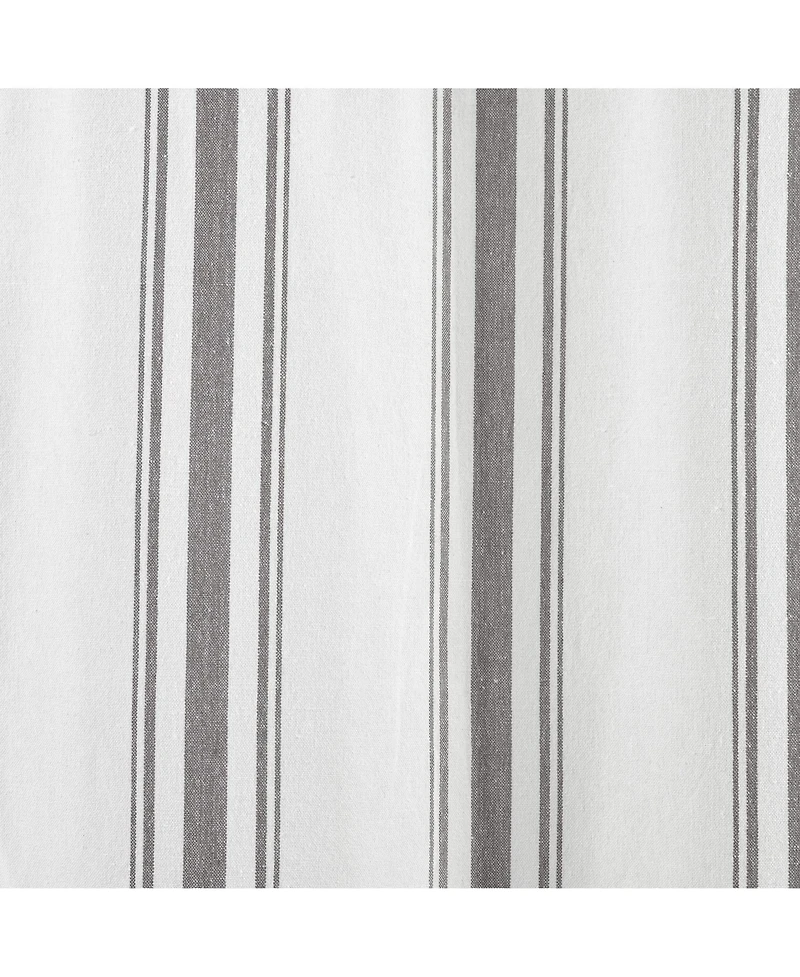 Farmhouse Stripe Yarn Dyed Eco-Friendly Recycled Cotton Window Curtain Panels