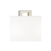Possini Euro Design Modern Table Lamp 30" Tall Brushed Nickel Metal White Fabric Rectangular Shade for Bedroom Living Room House Bedside Nightsta