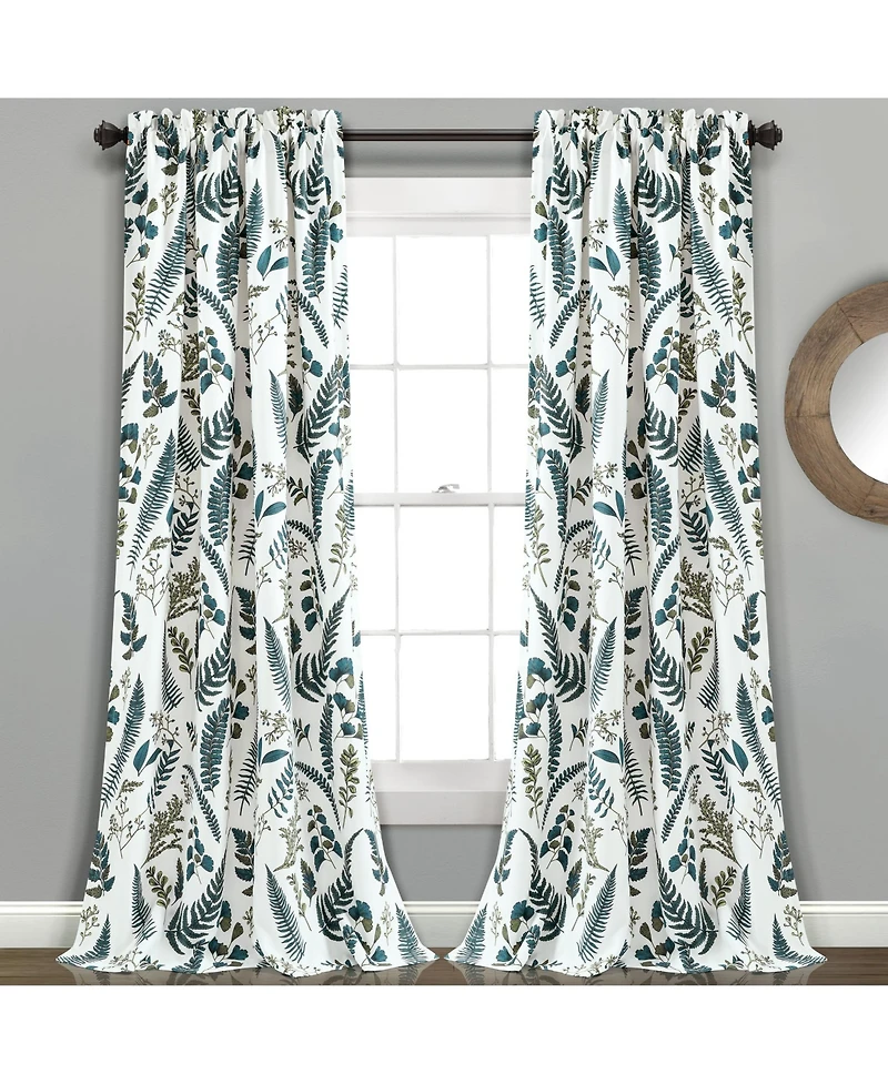 Devonia Allover Light Filtering Window Curtain Panels