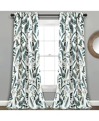 Devonia Allover Light Filtering Window Curtain Panels