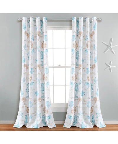 Harbor Life Light Filtering Window Curtain Panels