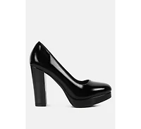 dixie patent faux leather pump sandals