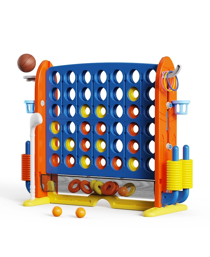 Inolait Kid s Playhouse Pretend Toy House For Boys and Girls 7 Pieces Toy Set