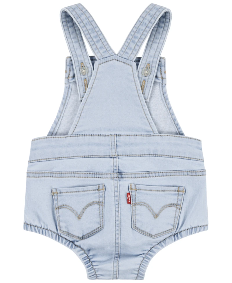 Levi's Baby Girls Sleeveless Denim Shortalls