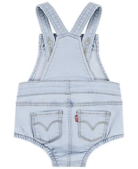 Levi's Baby Girls Sleeveless Denim Shortalls
