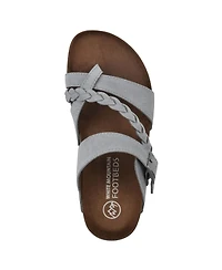 White Mountain Women's Hazy Footbed Sandals