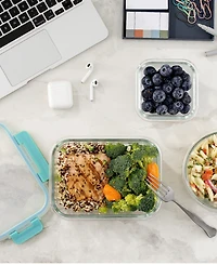 JoyJolt 24-piece Fluted Food Storage Container Set with Lids
