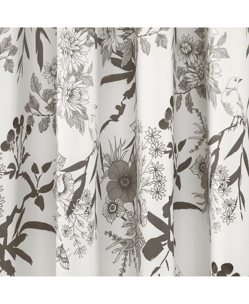 Botanical Garden Light Filtering Window Curtain Panels