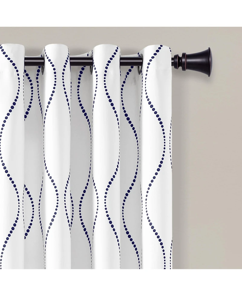 Swirl Light Filtering Window Curtain Panels