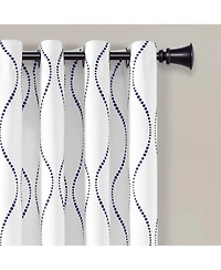 Swirl Light Filtering Window Curtain Panels