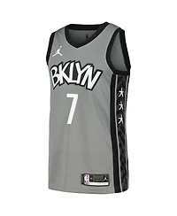 Men's Jordan Kevin Durant Gray Brooklyn Nets Swingman Player Jersey - Statement Edition
