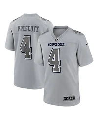 Men's Nike Dak Prescott Gray Dallas Cowboys Atmosphere Fashion Game Jersey