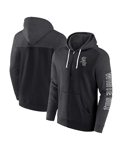 Men's Fanatics Black Chicago White Sox Offensive Line Up Full-Zip Hoodie