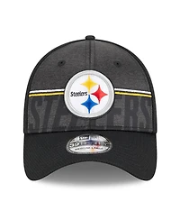 Men's New Era Black Pittsburgh Steelers 2023 Nfl Training Camp 39THIRTY Flex Fit Hat