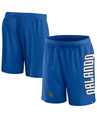 Men's Fanatics Blue Orlando Magic Post Up Mesh Shorts