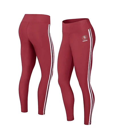 Women's Wear by Erin Andrews Scarlet San Francisco 49ers Color Block Leggings