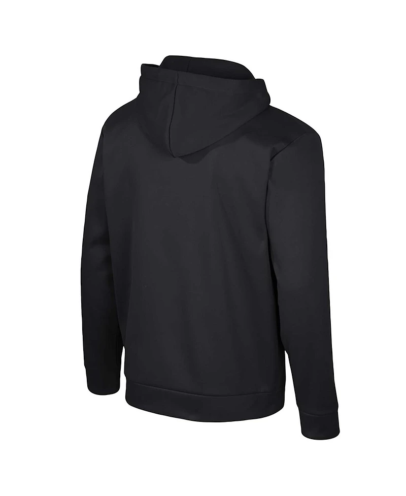 Men's Colosseum Black Ohio State Buckeyes Quarter-Zip Hoodie