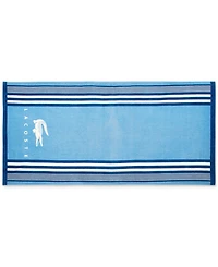 Lacoste Home Oki Striped Cotton Beach Towel