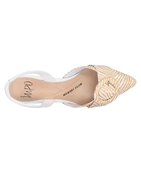 Impo Women's Elodie Slingback Buckle Kitten Heel Pumps