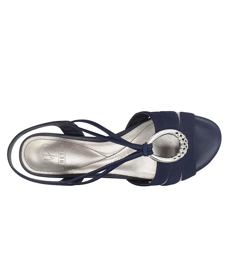 Impo Women's Rita Ornamented Stretch Wedge Sandals