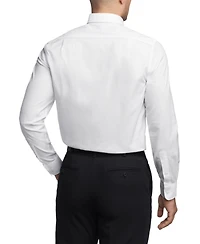 Tommy Hilfiger Men's Th Flex Regular Fit Wrinkle Resistant Stretch Pinpoint Oxford Dress Shirt