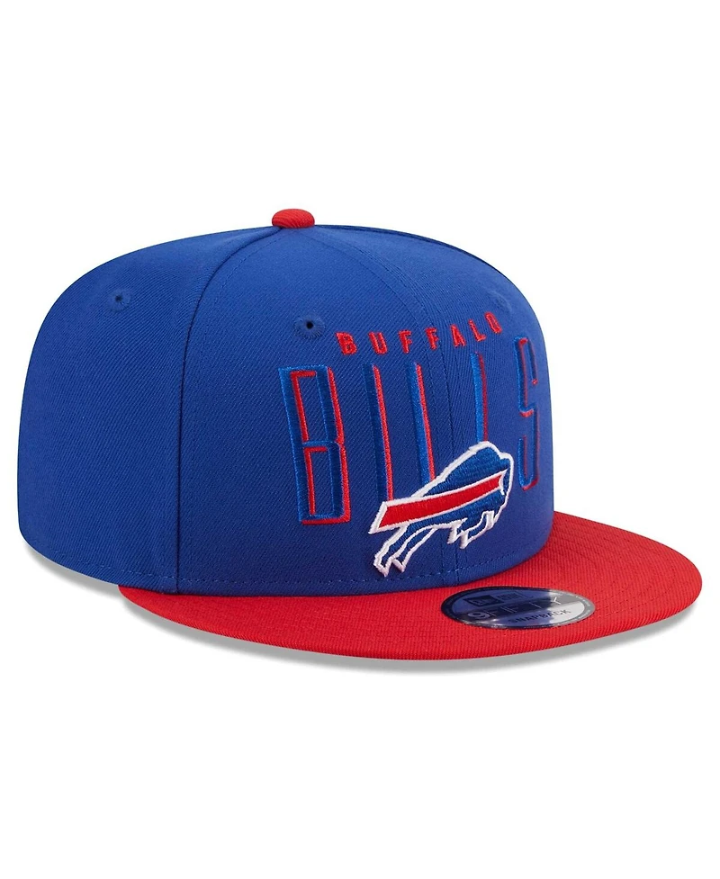 Men's New Era Royal, Red Buffalo Bills Headline 9FIFTY Snapback Hat