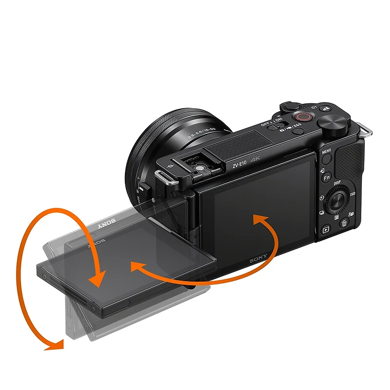 Sony Alpha Zv-E10 Aps-c Interchangeable Lens Mirrorless Vlog Camera Body (Black)