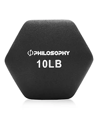 Philosophy Gym Neoprene Dumbbell Hexagon Hand Weights, lb Pair