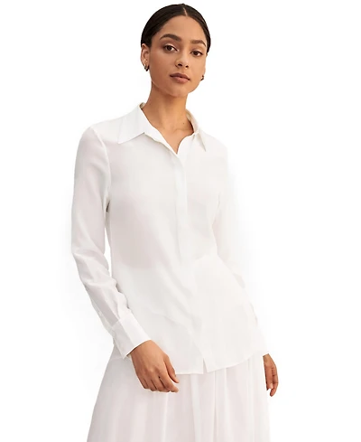 Lilysilk Women's Wrinkle Free Basic Silk Shirt for Women
