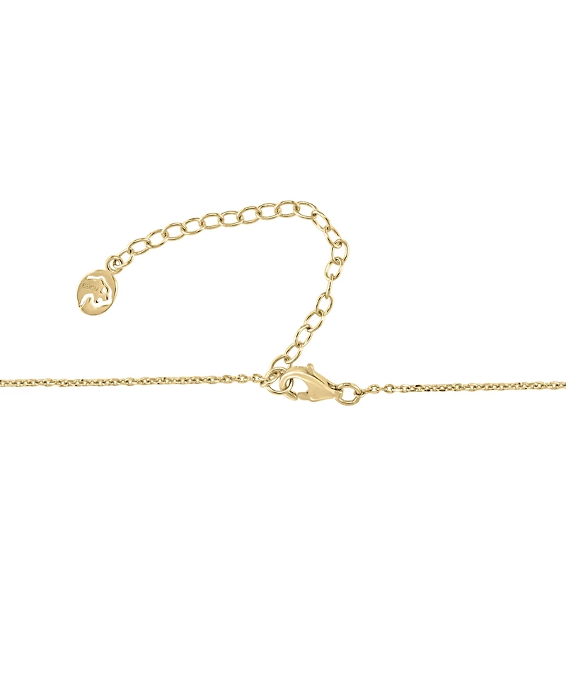 Effy Turquoise & Diamond (1/6 ct. t.w.) Heart Halo Pendant Necklace in 14k Gold, 16" + 2" extender