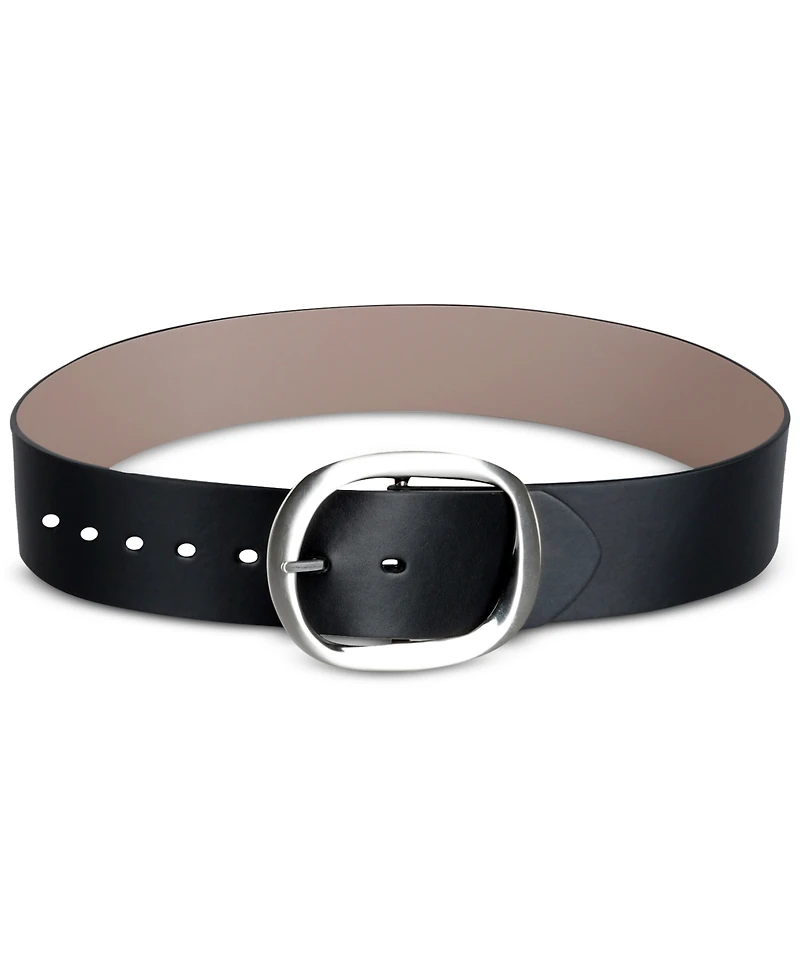 Calvin Klein Women's Reversible Oversized Statement Buckle Belt