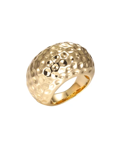 by Adina Eden Indented Puffy Rounded Statement Ring