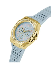 Guess Women's Analog Blue Silicone Watch 39mm