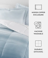 ienjoy Home Ocean Waves 3-Piece Comforter Set, Full/Queen