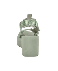 Guess Women's Dawsin Rhinestone Eva Strappy Wedge Sandals