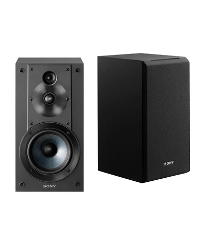 Sony SSCS5 3-Way 3-Driver Bookshelf Speaker System (Black, Pair)