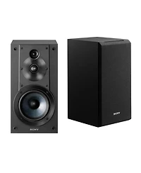 Sony SSCS5 3-Way 3-Driver Bookshelf Speaker System (Black, Pair)