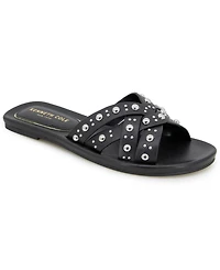 Kenneth Cole New York Women's Jula Stud Slip On Flat Sandals