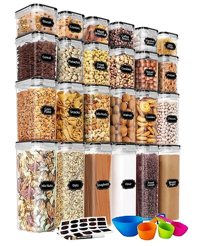 Airtight Food Storage Containers with Lids 24pcs Dry Food Storage Containers