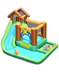 Inolait Inflatable Waterslide Bounce House Climbing Wall without Blower
