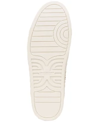 Sam Edelman Women's Elcie Lace-Up Raffia Court Sneakers