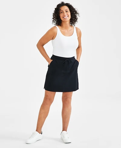 Style & Co Women's Jersey Skort, Regular & Petite, Created for Macy's
