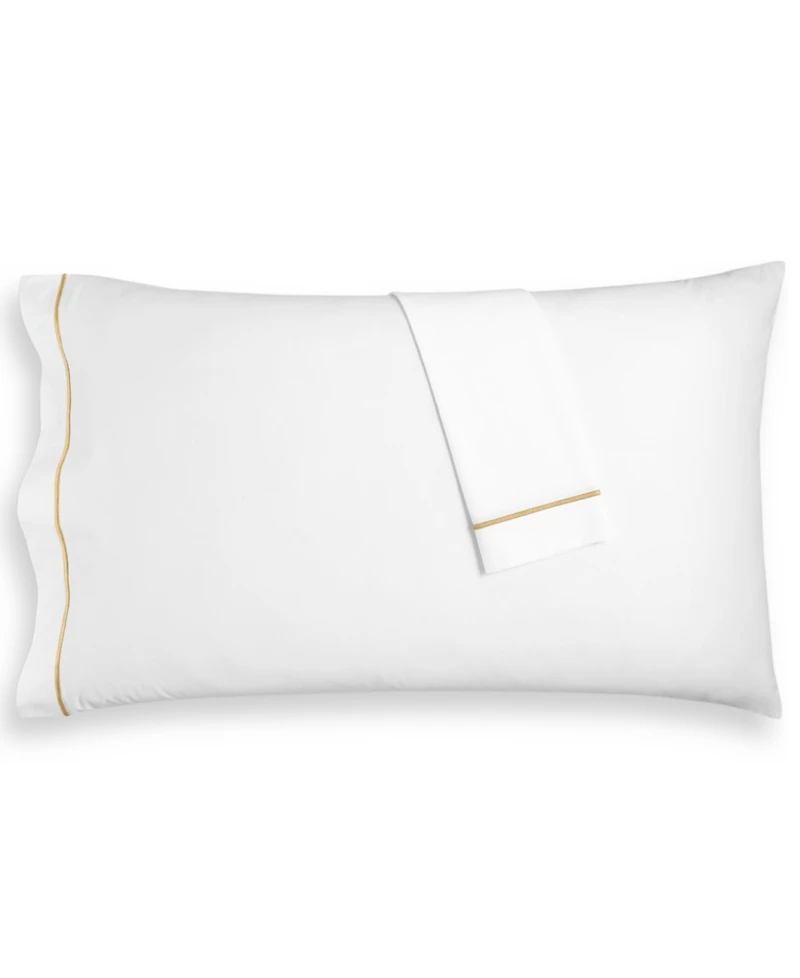 Hotel Collection Italian Percale 100% Cotton Pillowcase Pair, King, Exclusively at Macy's