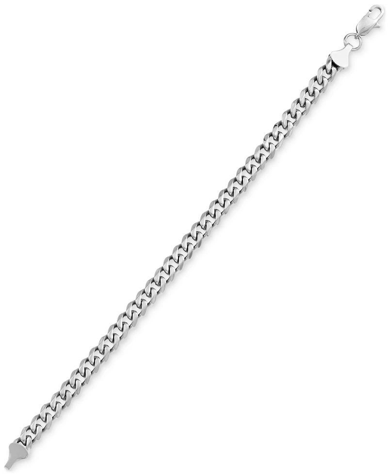 Legacy for Men by Simone I. Smith Men's Curb Link Chain Bracelet in Stainless Steel